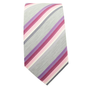 Pink & Purple Striped Tie