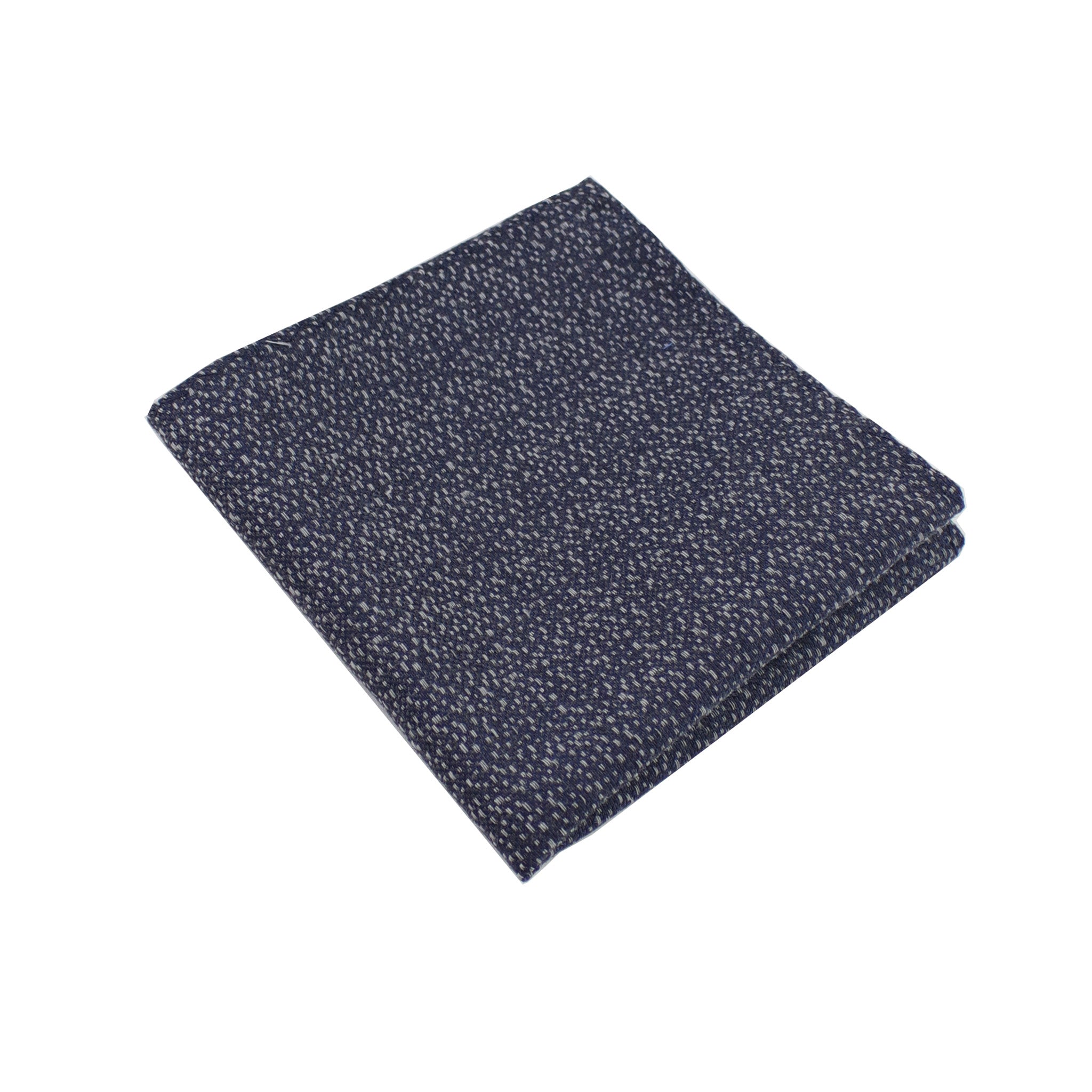 Charcoal & Silver Heather Pocket Square from DIBI