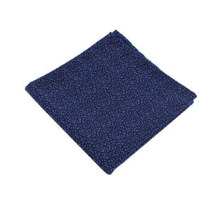 Navy & Sky Blue Heather Pocket Square from DIBI