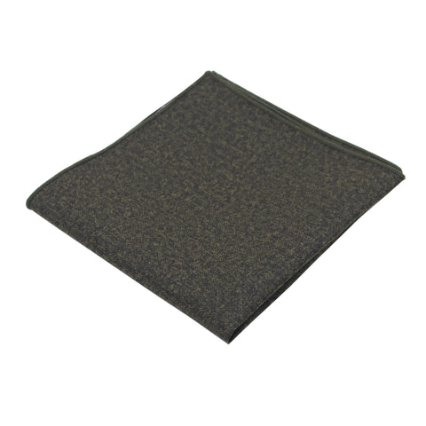 Dark Olive Textured Pocket Square