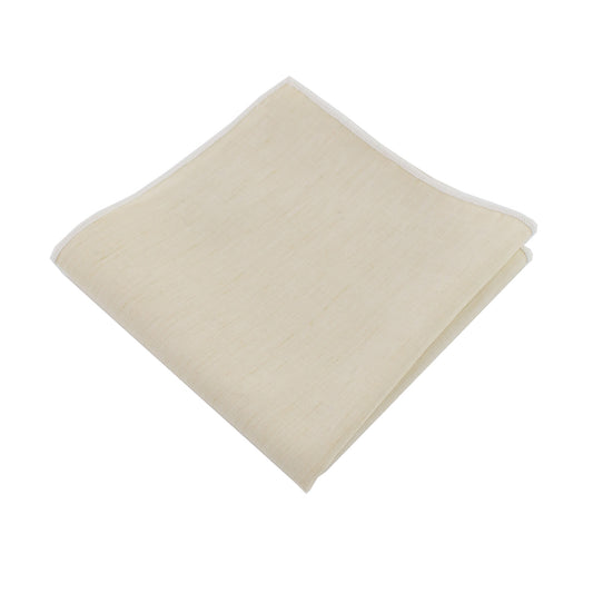 Lightweight Ivory Pocket Square from DIBI