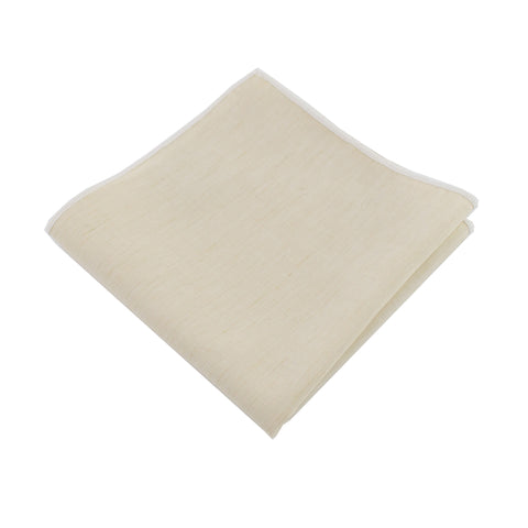 Lightweight Ivory Pocket Square from DIBI