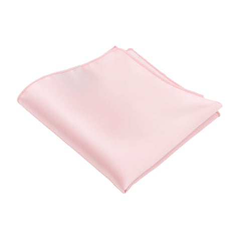 Blush Satin Pocket Square