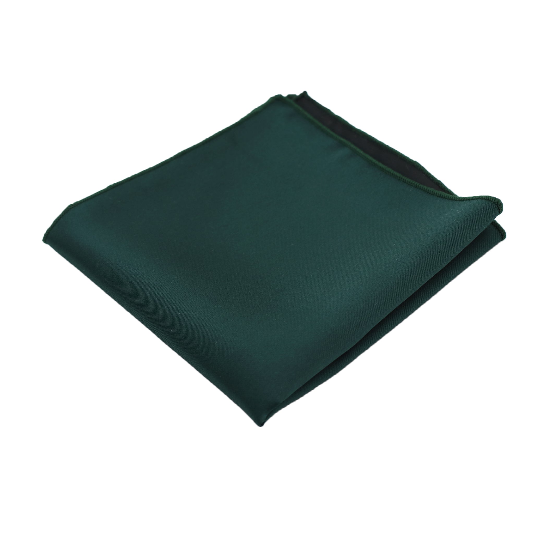 Hunter Green Satin Pocket Square