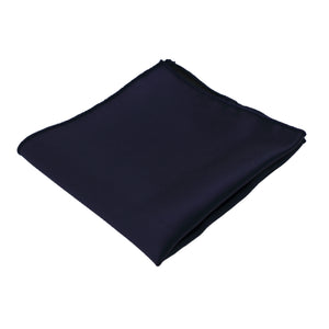 Navy Satin Pocket Square