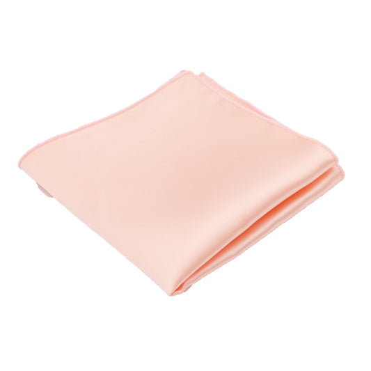 Peach Satin Pocket Square
