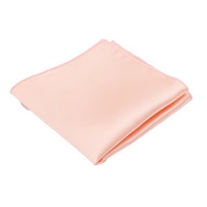 Peach Satin Pocket Square