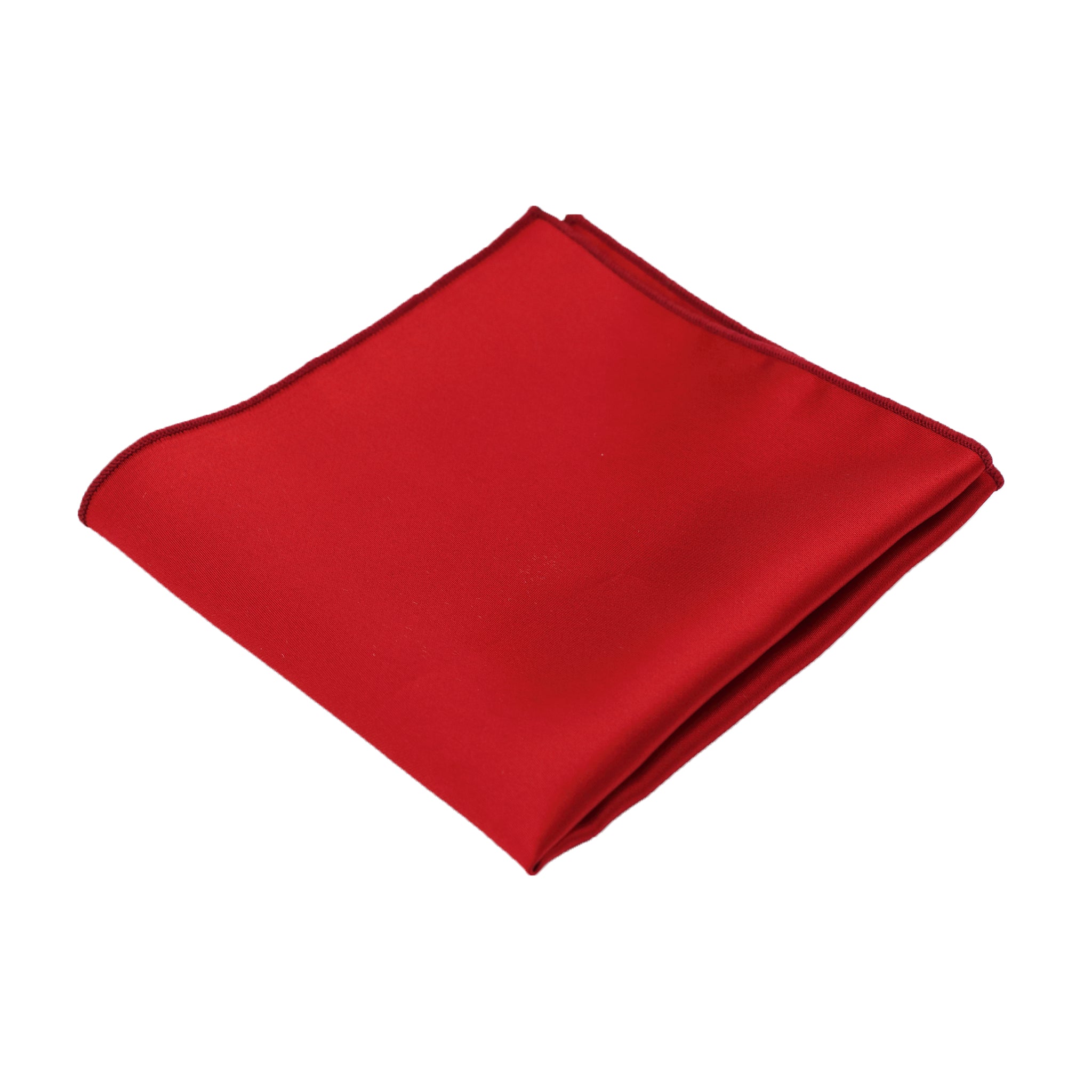 Red Satin Pocket Square