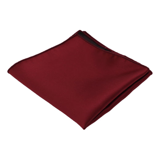 Burgundy Satin Pocket Square