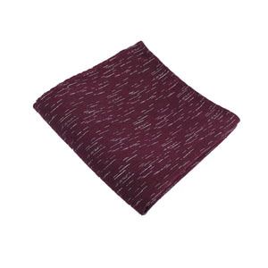 Burgundy Wool Textured Pocket Square from DIBI