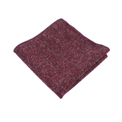 Burgundy Twill Pocket Square from DIBI