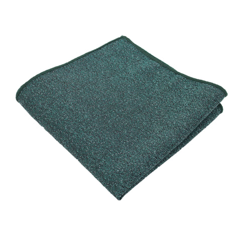 Hunter Green Textured Pocket Square