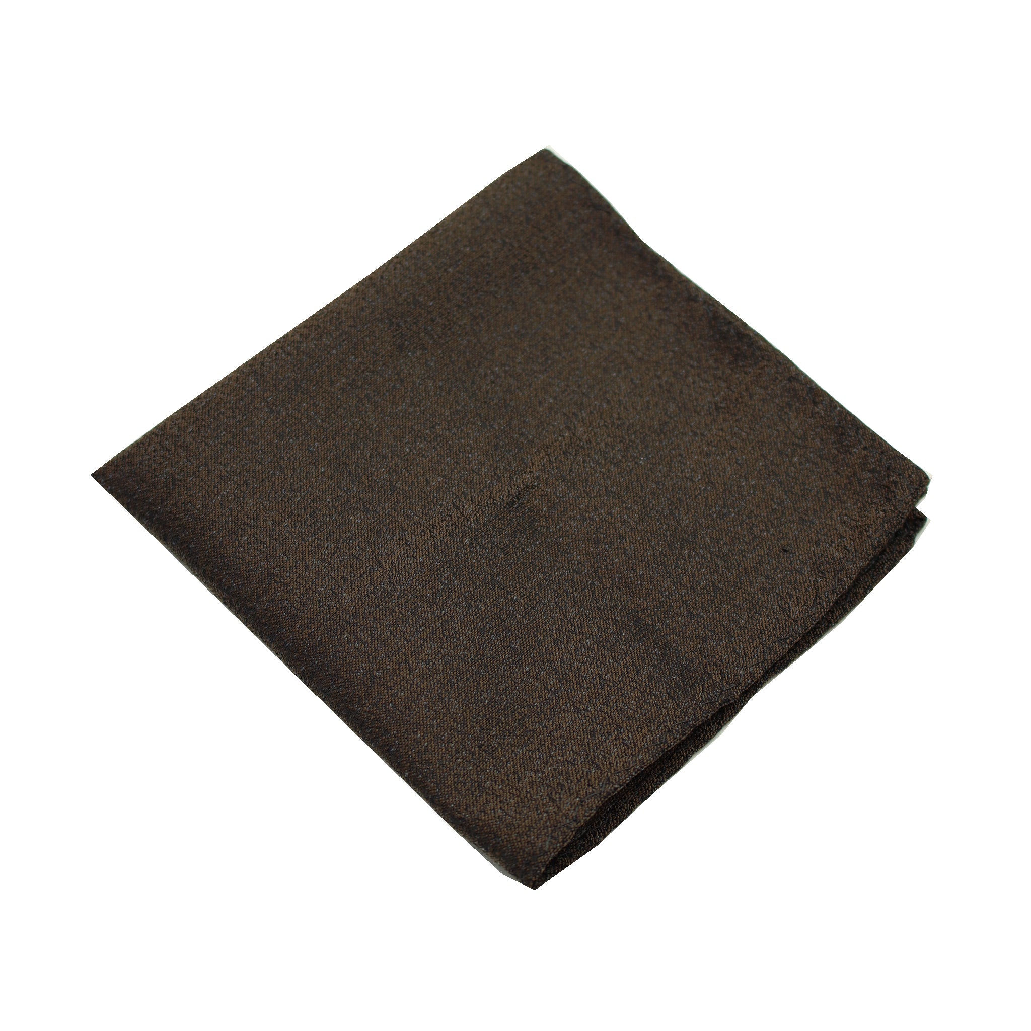 Brown Textured Pocket Square