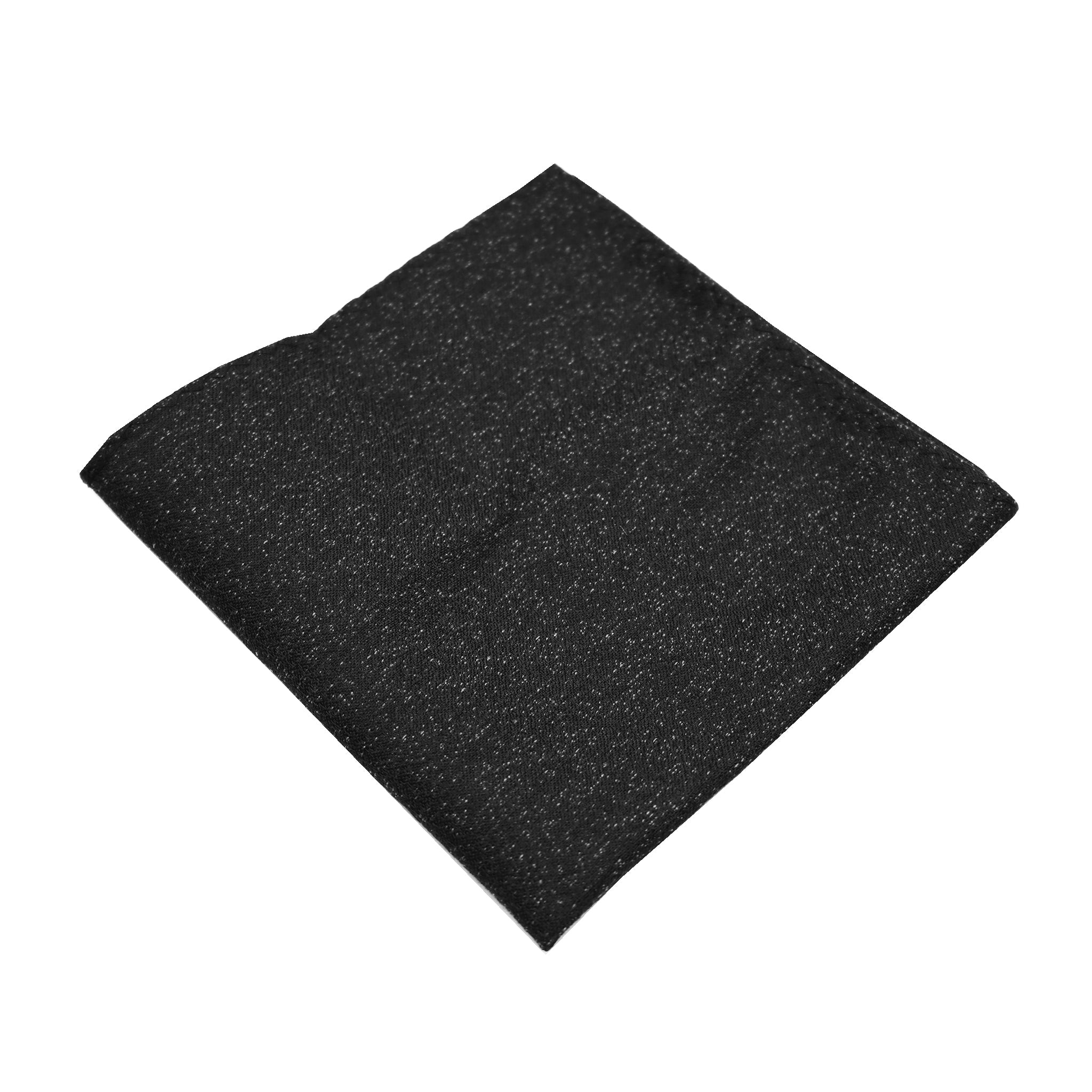 Black Textured Pocket Square