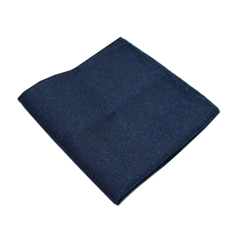 Dark Navy Textured Pocket Square