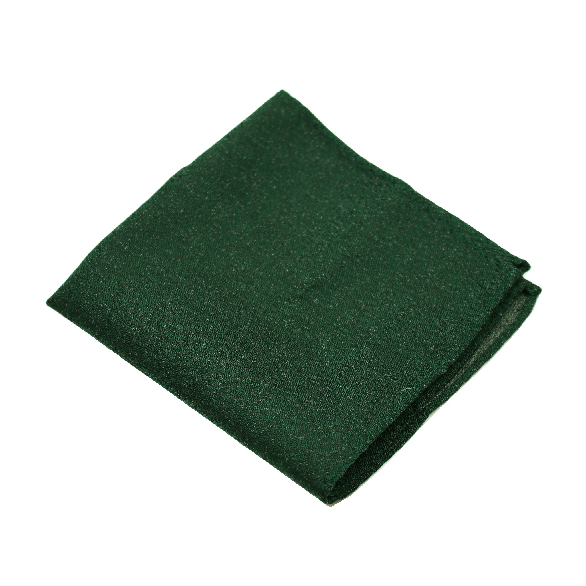 Forest Green & Black Textured Pocket Square