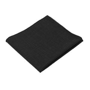 Black Textured Pocket Square