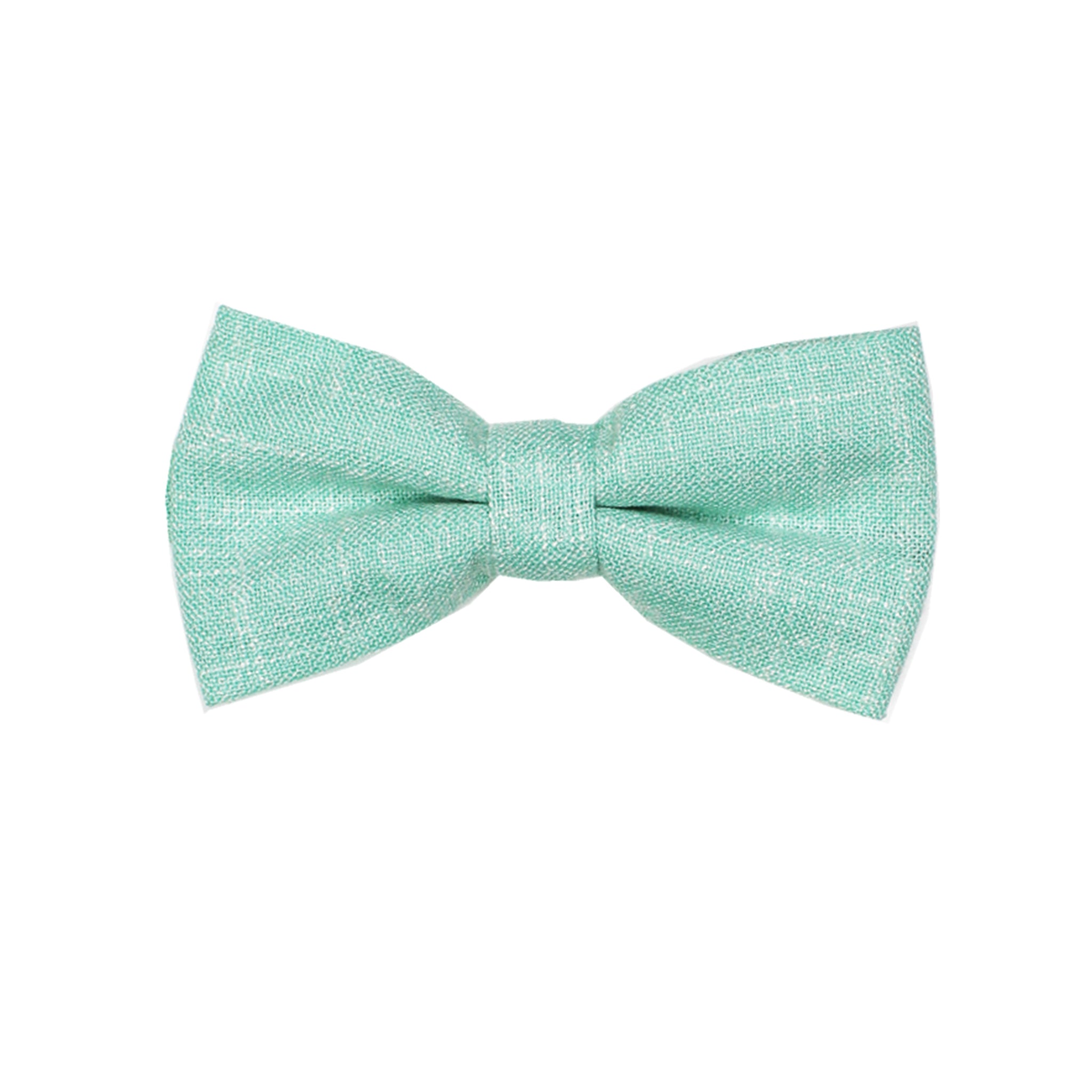 Heather Seafoam Green Pre Tie Bow Tie & Pocket Square Set