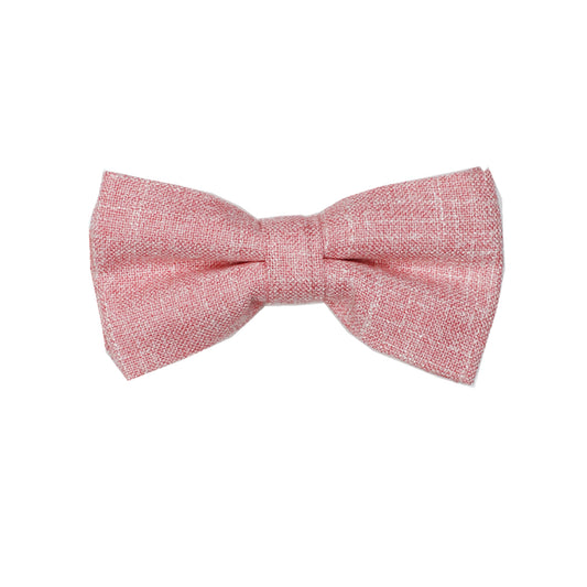 Heather Blush Pre Tie Bow Tie & Pocket Square Set