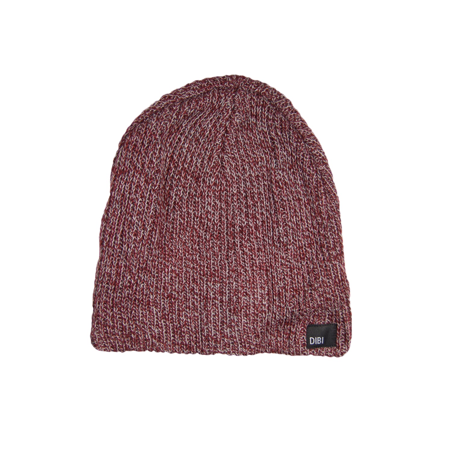 Burgundy & Charcoal Beanie from DIBI