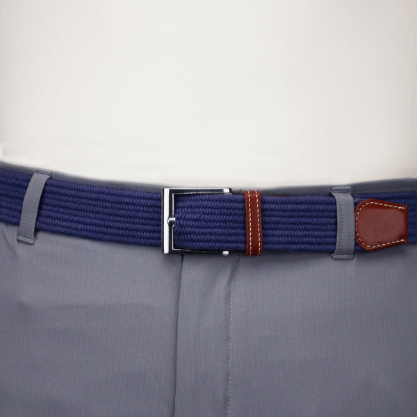 Blue Cotton Elastic Belt