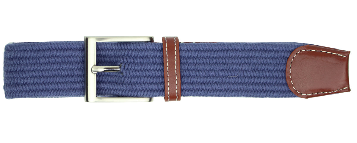 Blue Cotton Elastic Belt