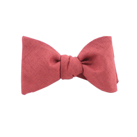 Cotton Burnt Orange Self Tie Bow Tie from DIBI