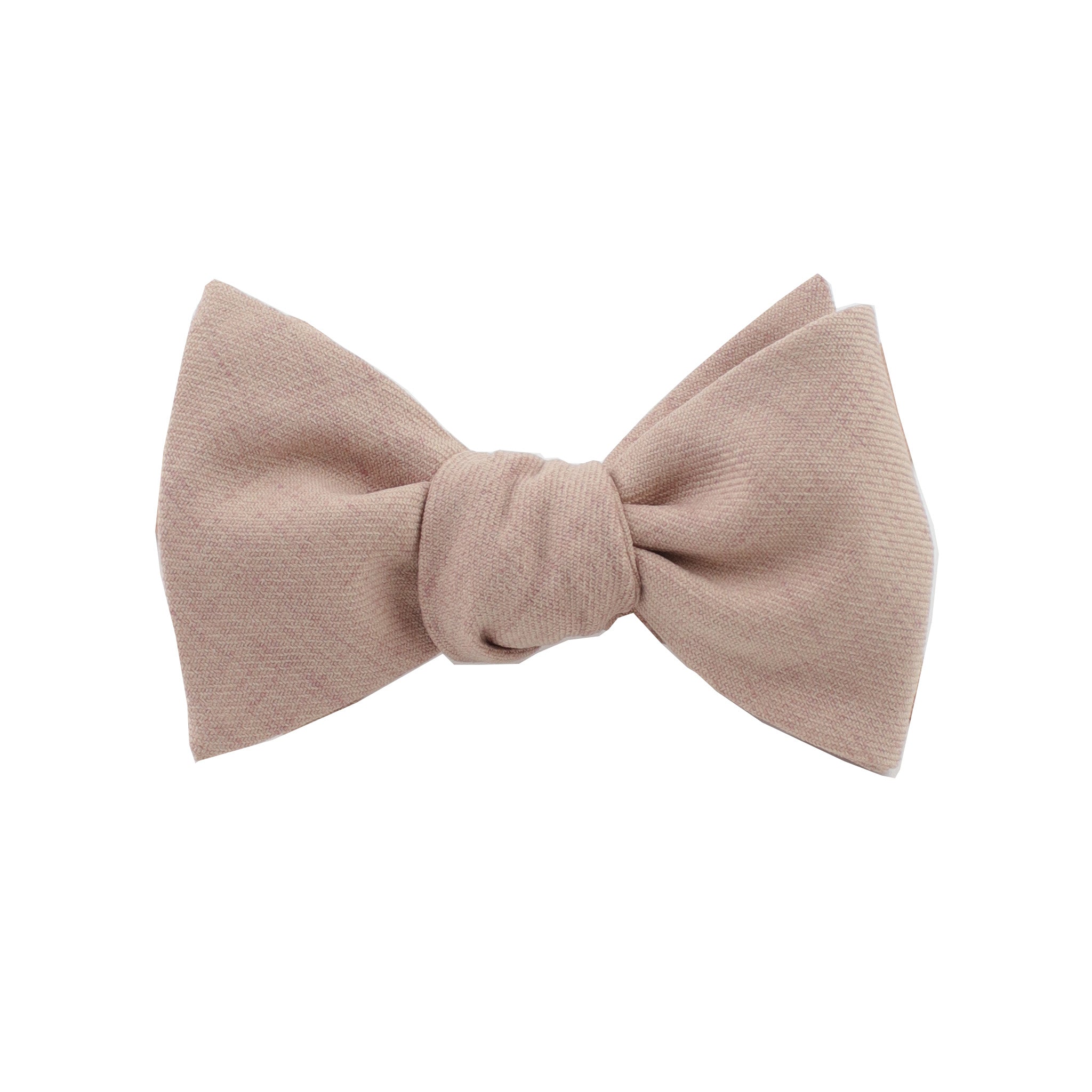 Cotton Mauve Self Tie Bow Tie from DIBI