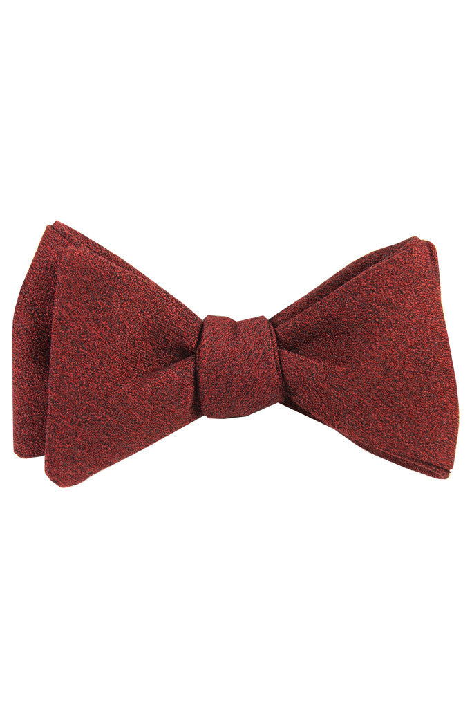 Rough Ruby Self Tie Bow Tie