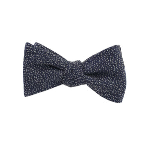 Charcoal & Silver Heather Self Tie Bow Tie from DIBI