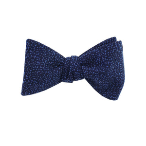 Navy & Sky Blue Heather Self Tie Bow Tie from DIBI