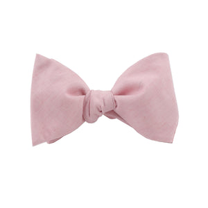 Lightweight Blush Self Tie Bow Tie from DIBI