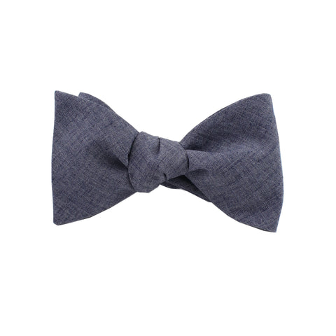 Lightweight Navy Self Tie Bow Tie from DIBI