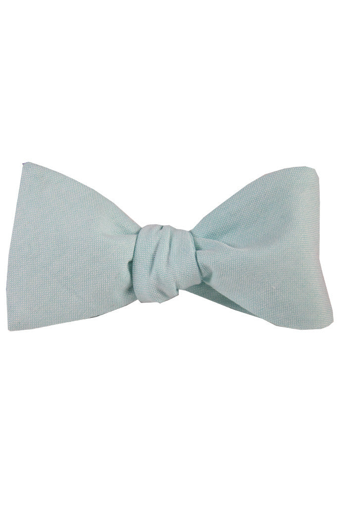 Light Mint Self Tie Bow Tie