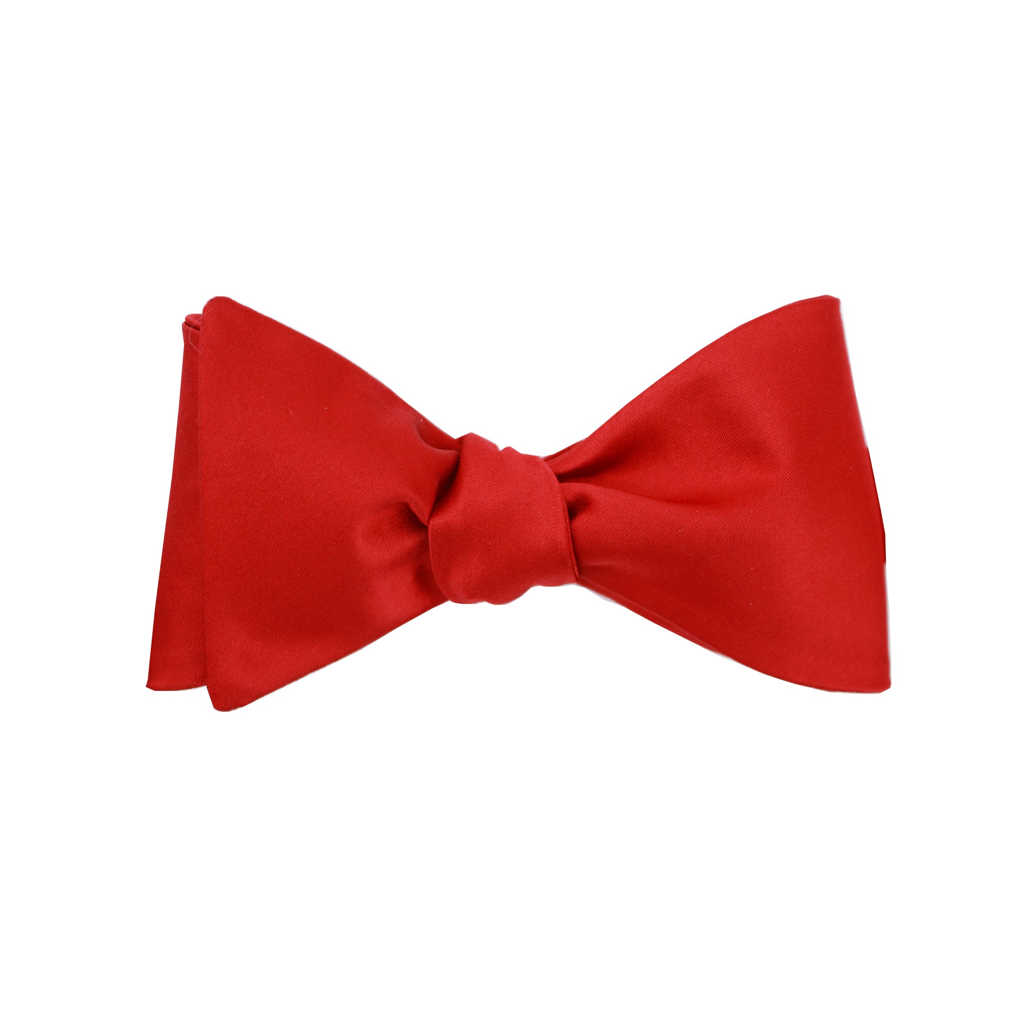 Red Satin Self Tie Bow Tie