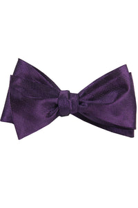 Purple Pattern Self Tie Bow Tie