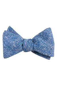 Light Blue & White Heather Self Tie Bow Tie
