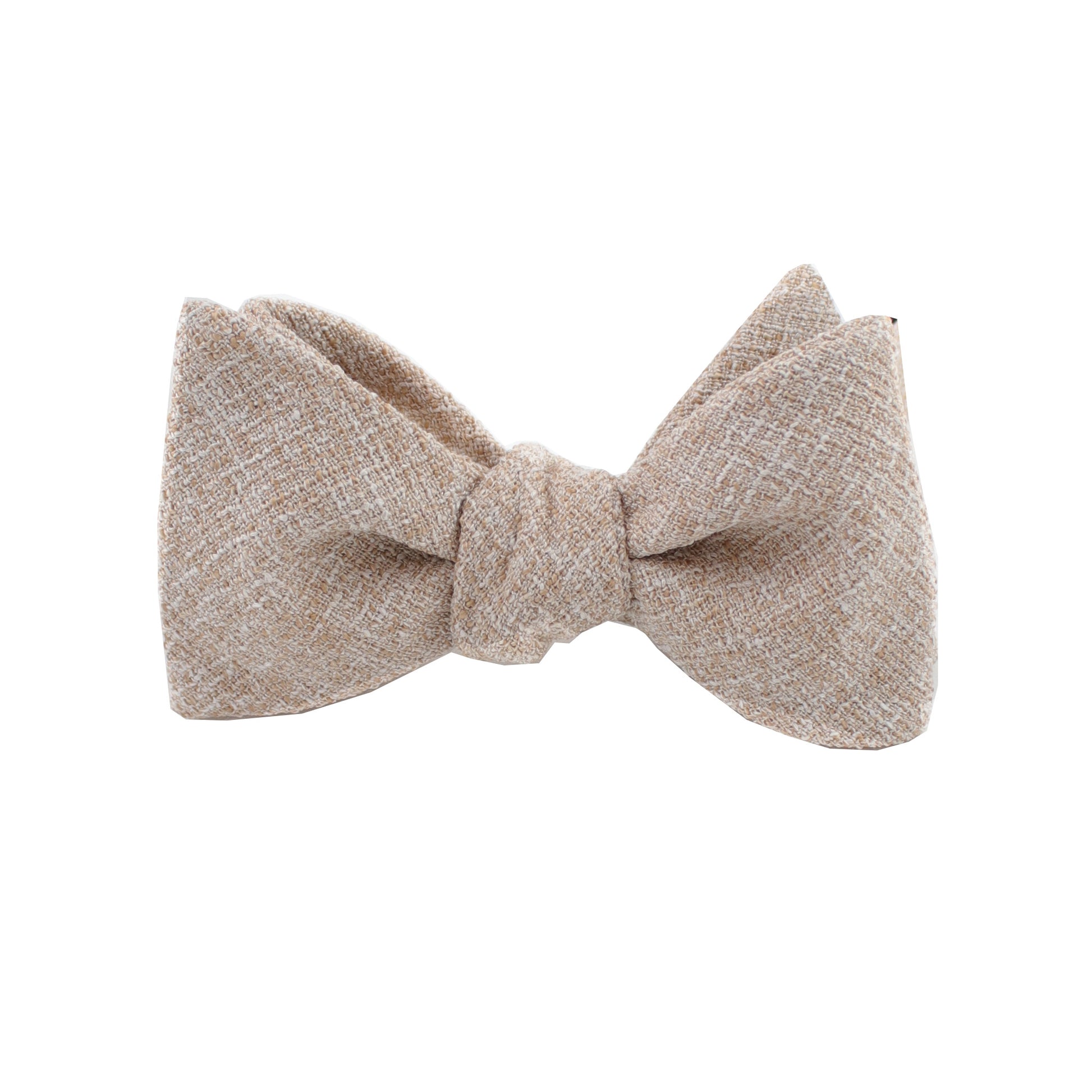 Khaki Twill Self Tie Bow Tie from DIBI