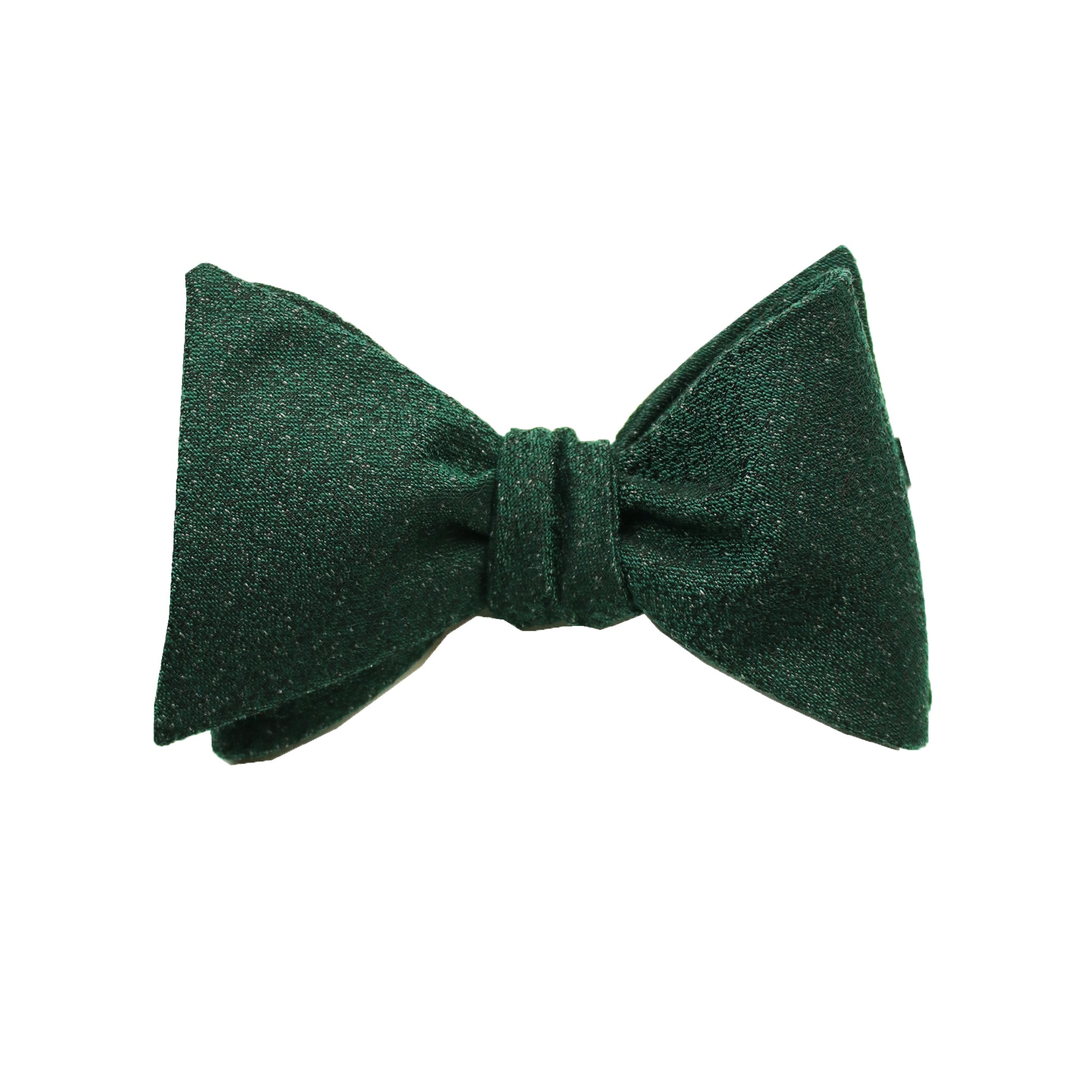 Forest Green & Black Textured Self Tie Bow Tie