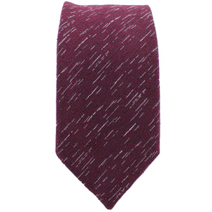 Burgundy Wool Textured Tie from DIBI