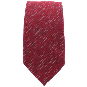 Red Wool Textured Tie from DIBI
