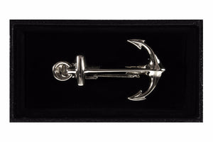 Silver Anchor Tie Clip