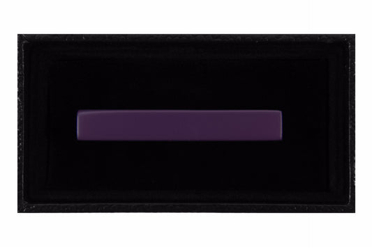 Solid Matte Dark Purple Tie Clip