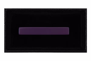 Solid Matte Dark Purple Tie Clip