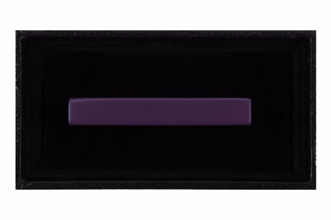 Solid Matte Dark Purple Tie Clip