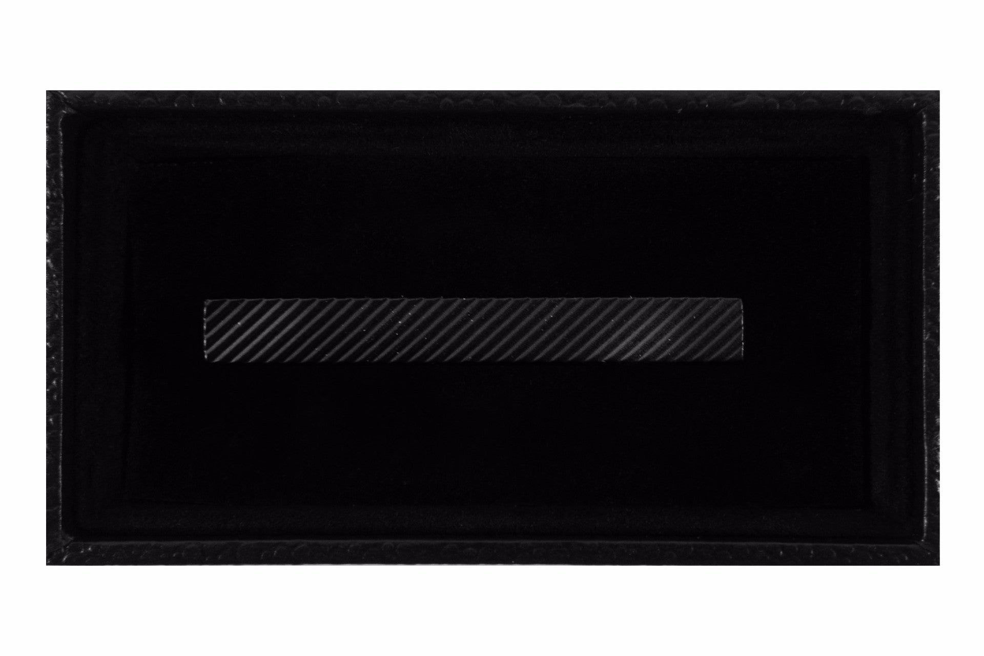 Matte Gun Metal Black Lines Tie Clip