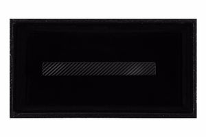 Matte Gun Metal Black Lines Tie Clip