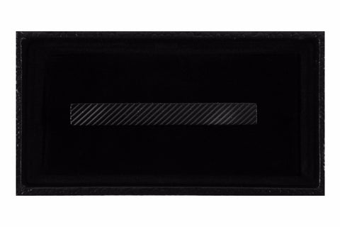 Matte Gun Metal Black Lines Tie Clip