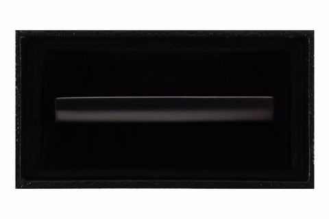 Solid Matte Gun Metal Black Tie Clip