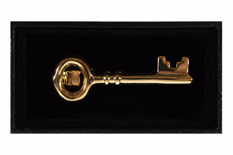 Gold Key Tie Clip